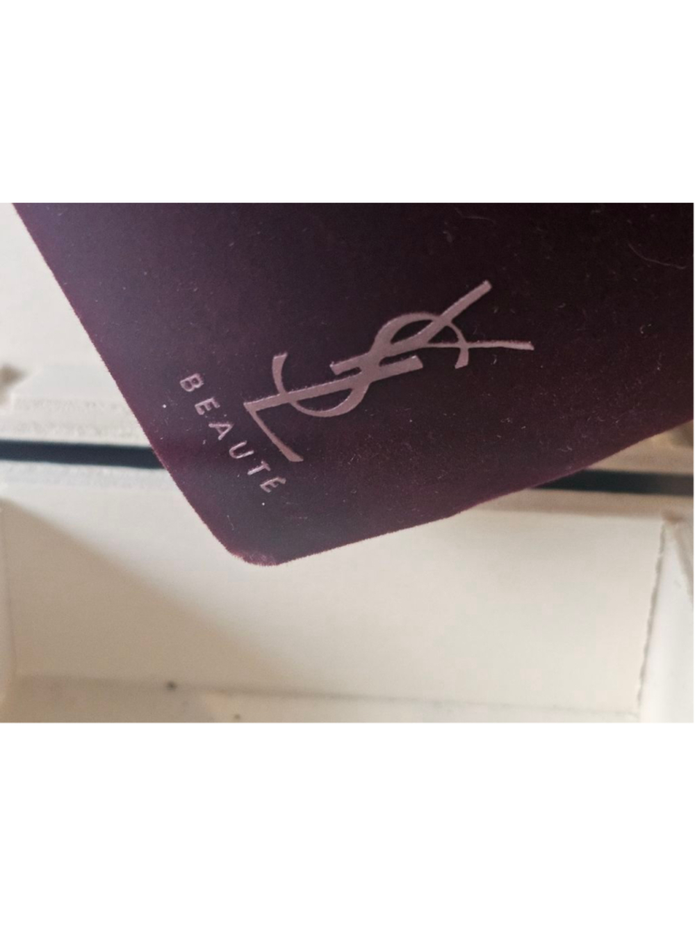YSL Yves Saint Laurent Maroon Velvet Mini Clutch w/Wristlet Added - Picture 9 of 13